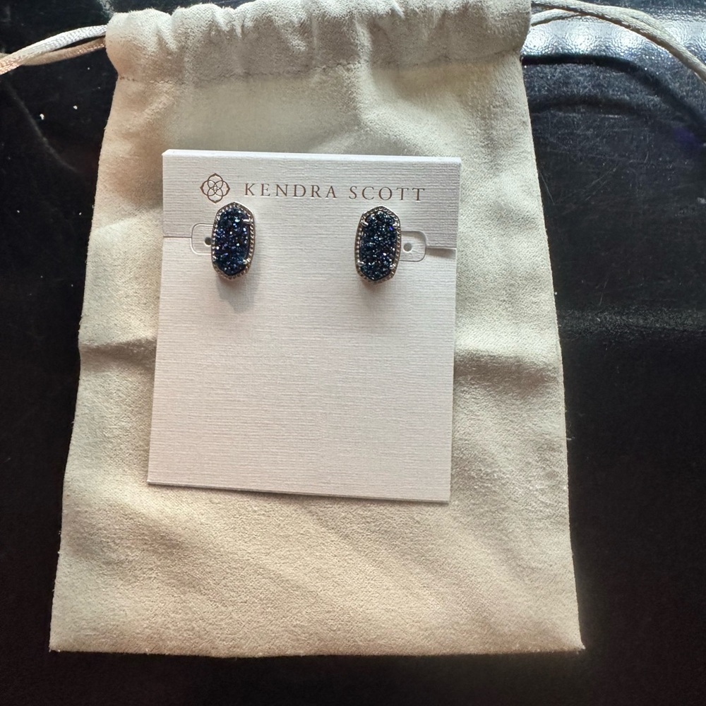 Kendra Scott Midnight Blue Stud Earrings